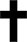 Silhouette of a cross used as a spacer between paragraphs or thoughts